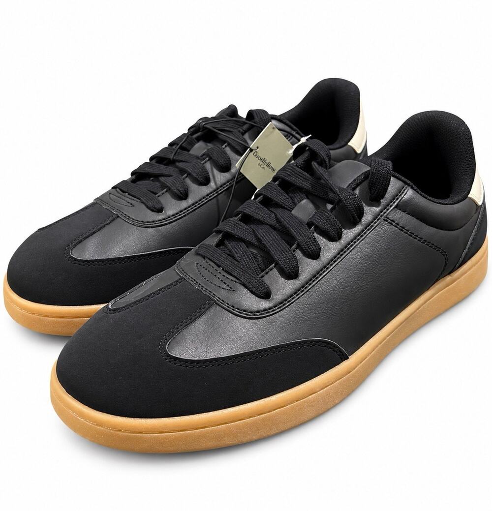 Goodfellow & Co Men’s Size 13 Black Gum Sole Low Top Sneakers Shoes NWT